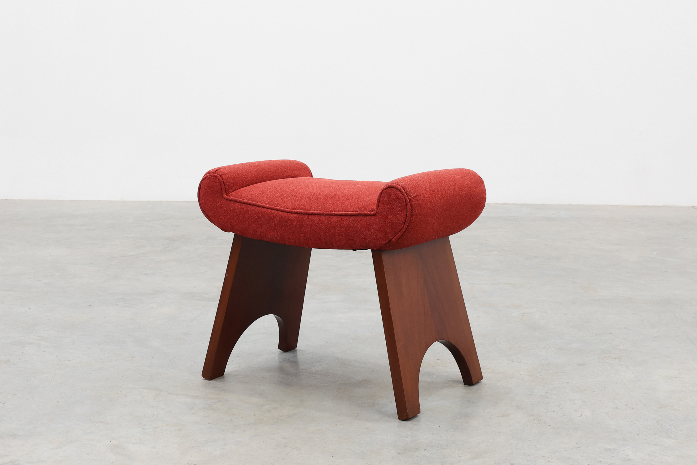 Ensemble of Two Art Deco Chairs with Matching Stool, Belgium ca. 1920 thumbnail